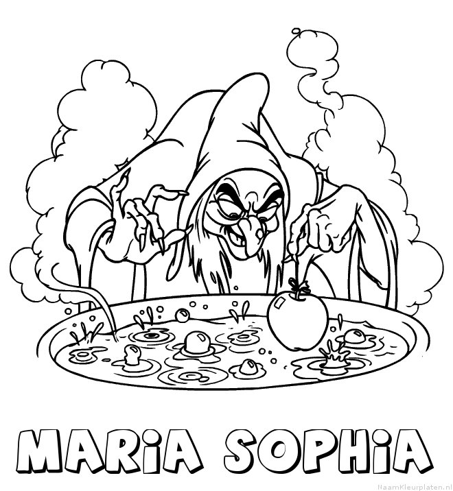 Maria sophia heks kleurplaat